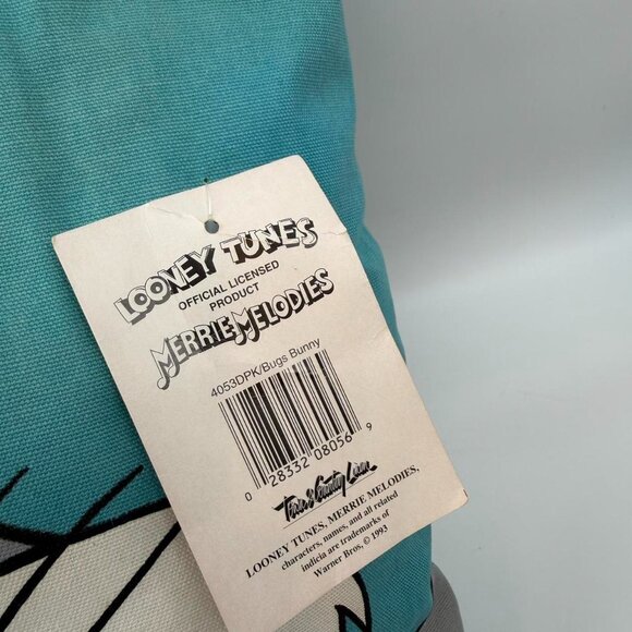 Vintage Looney Tunes Bugs Bunny Throw Pillow Cushion New With Tag There - Picture 6 of 7